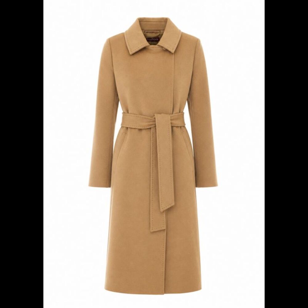 Max Mara Studio Women Bcollag Wool Double-Breasted Coat